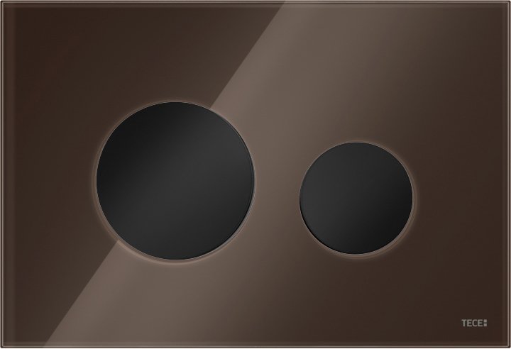 Кнопка смыва TECE Loop Modular кнопка черная, стекло на выбор 9240667 - 2