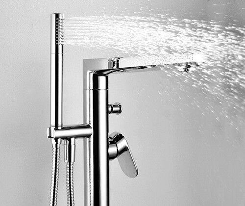 Смеситель Wasserkraft Dinkel 5821 напольный, для ванны с душем - 2
