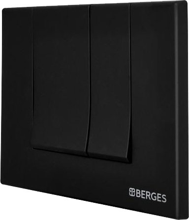 Кнопка смыва Berges Wasserhaus Novum S5 чёрный, матовый 040045 - 2