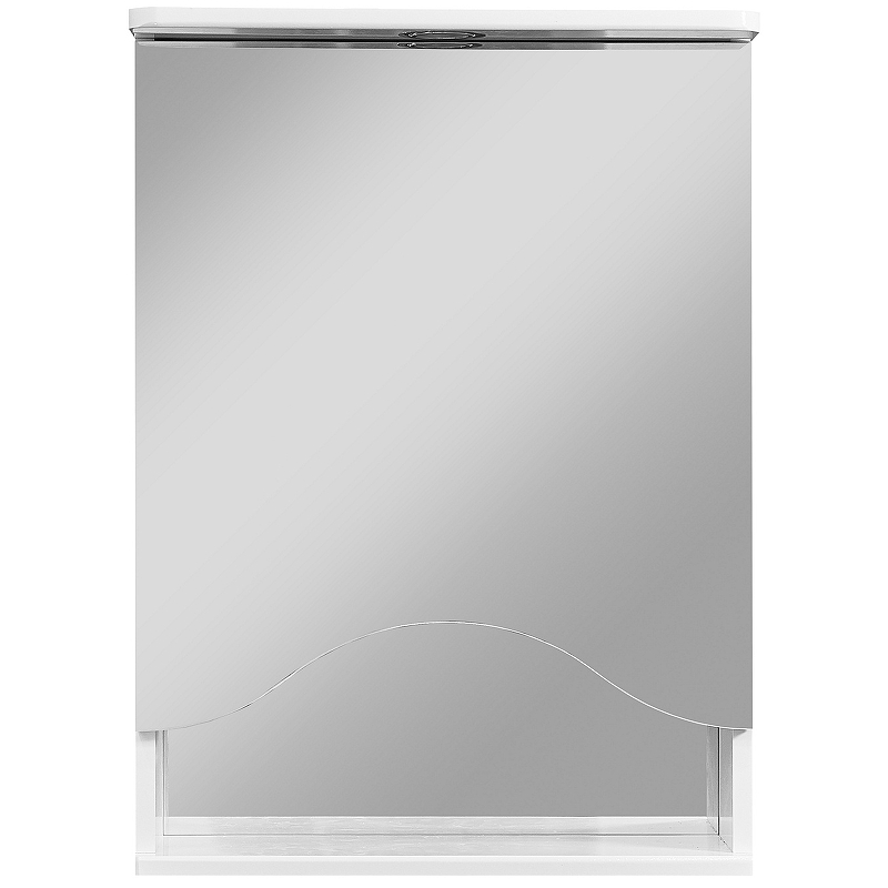 Зеркало-шкаф Stella Polar Волна Лиана 50 R с подсветкой белый SP-00000036 - 0