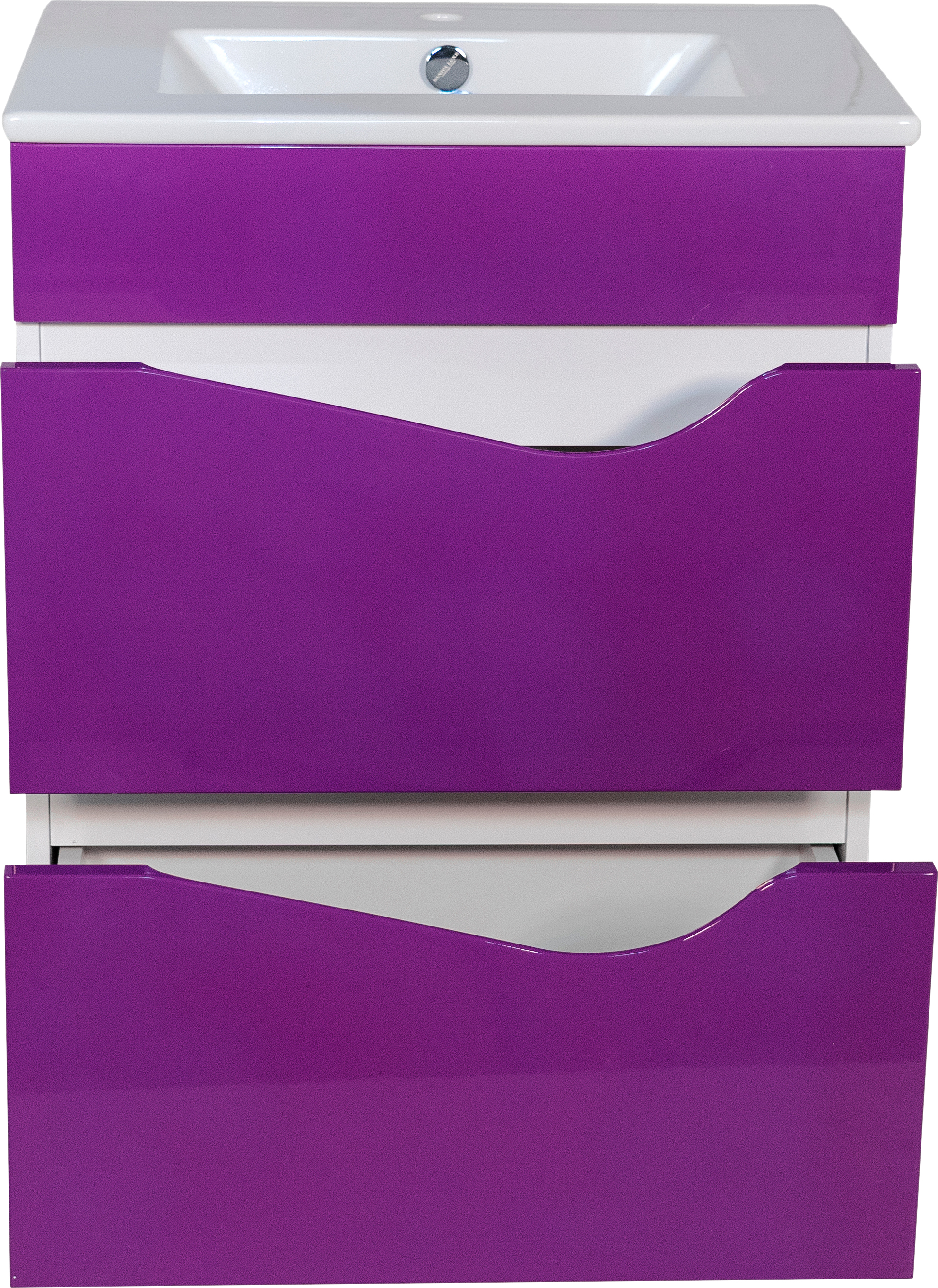 Тумба для комплекта Bellezza Эйфория 60 фиолетовая для раковины Квадро 4639109000411 - 3