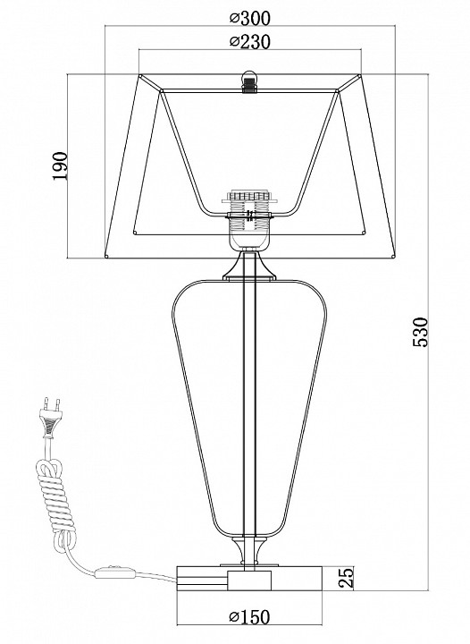 Настольная лампа декоративная Maytoni Verre Z005TL-01BS - 4