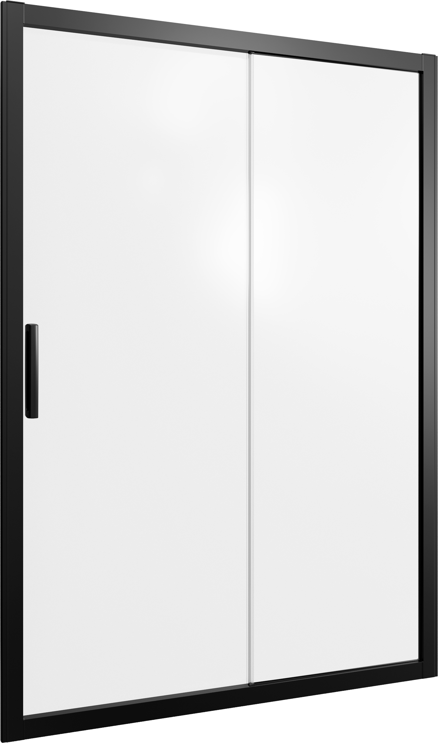 Душевая дверь в нишу STWORKI Стокгольм DE019D2130200 130 см профиль черный матовый, стекло матовое 3GW227TTKK000 - 4