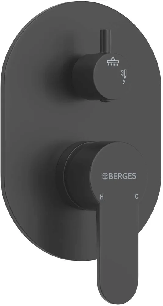 Душевой комплект Berges Ventas 3R черный матовый 071008 - 3