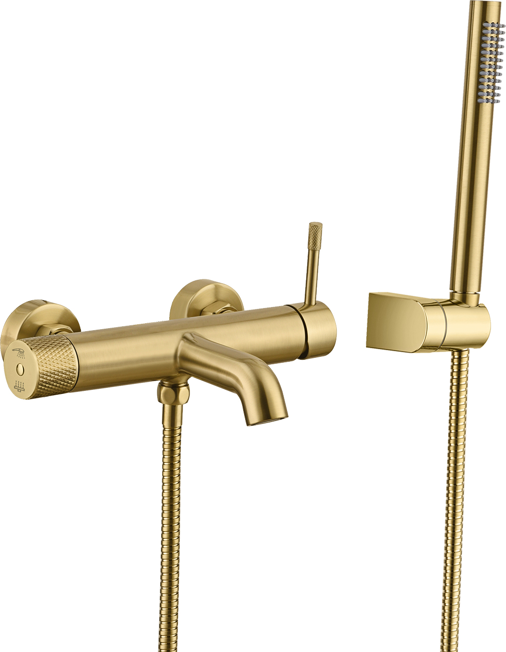 Смеситель Boheme Uno 463-MG для ванны с душем, matt gold - 0