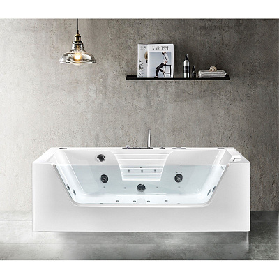 Акриловая ванна Frank 170х85 белая с гидромассажем 201099898 - 1