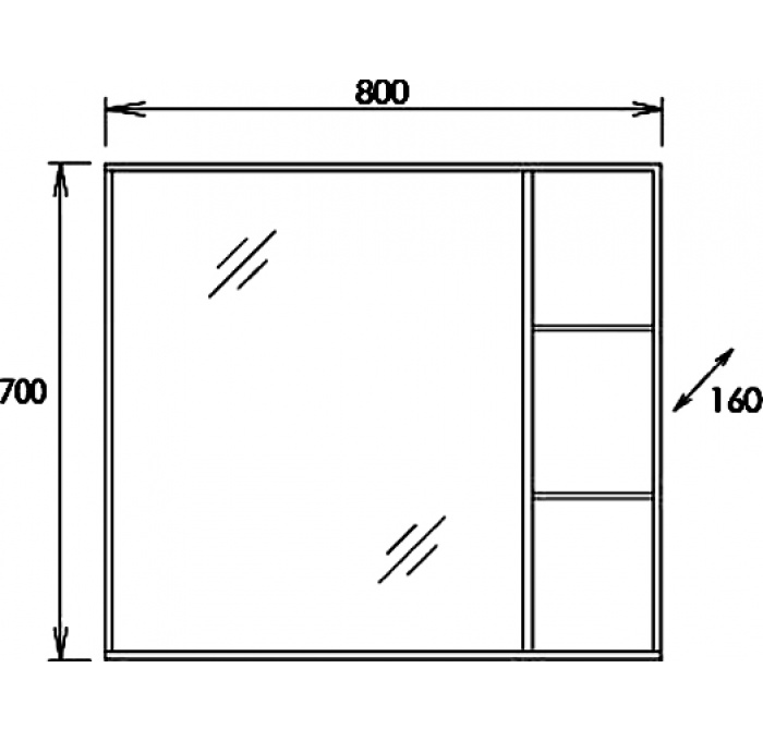 Комплект мебели Onika Тимбер 70 белый матовый-дуб сонома (107056) - 10