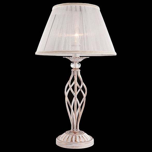 Настольная лампа декоративная Eurosvet Selesta 01002/1 белый с золотом - 0