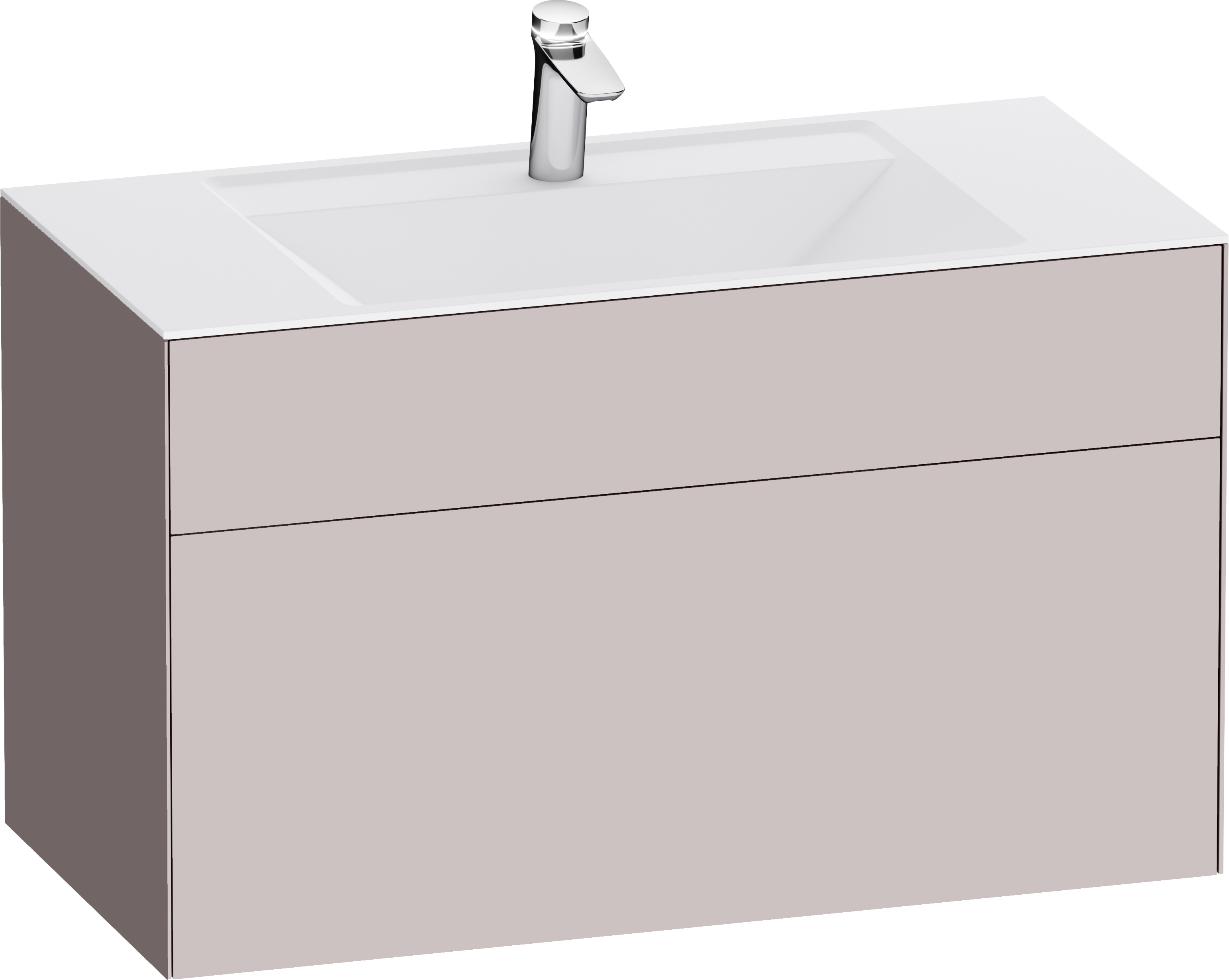 Мебель для ванной Am.Pm Inspire V2.0 100 элегантный серый - 6