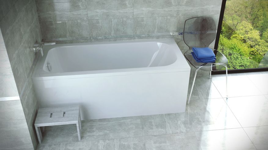 Акриловая ванна Besco Continea 140x70 WAC-140-PK - 1
