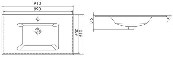 Комплект мебели подвесной Opadiris Рубинно 90 серый - 7
