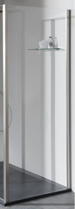 Боковая стенка Allen Brau Priority 90х200 стекло прозрачное профиль серебро матовый  3.31044.BA - 0