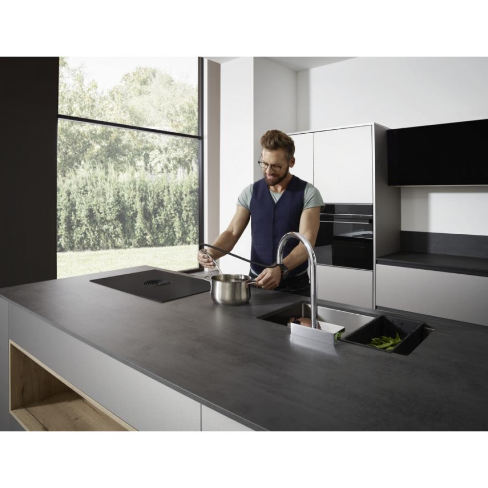 Кухонный смеситель hansgrohe Aquno Select M81, однорычажный, 170, с вытяжным душем, 3jet, sBox 73831000, хром - 4