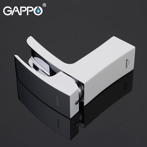 Смеситель для раковины Gappo белый хром G1007-30 - 3