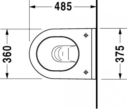 Унитаз подвесной Duravit Starck 3 с крышкой, белый (2227090000) - 1