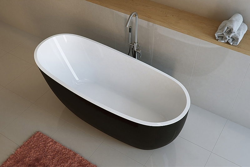 Акриловая ванна Excellent Comfort 175х74 белая с черным WAEX.CMP2.17WB - 1