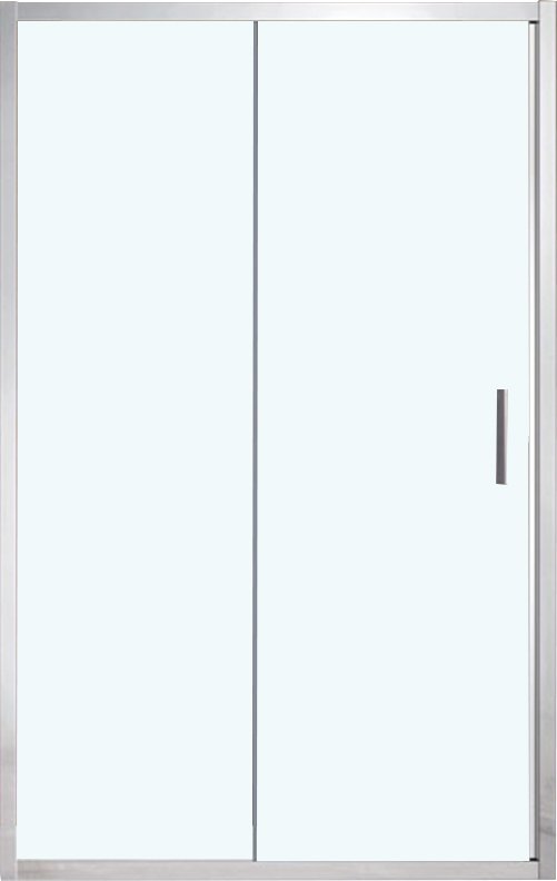 Душевая дверь в нишу Vincea Garda VDS-1G150CL 150 см, профиль хром, стекло прозрачное - 4
