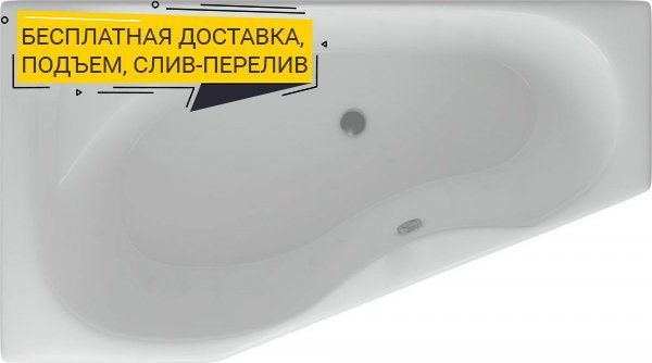 Акриловая ванна Акватек Медея 170x95 L MED180-0000007 - 0