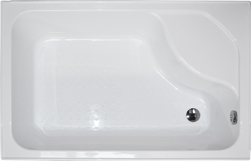 Душевой уголок Royal Bath BP 120х80 R профиль белый стекло прозрачное RB8120BP-T-R - 3