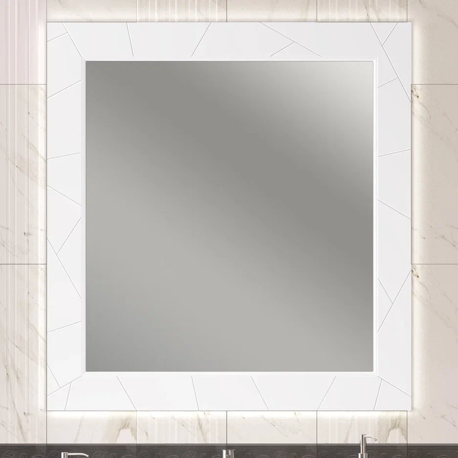 Зеркало с подсветкой Opadiris Луиджи 100 белый матовый 00-00006548 - 0