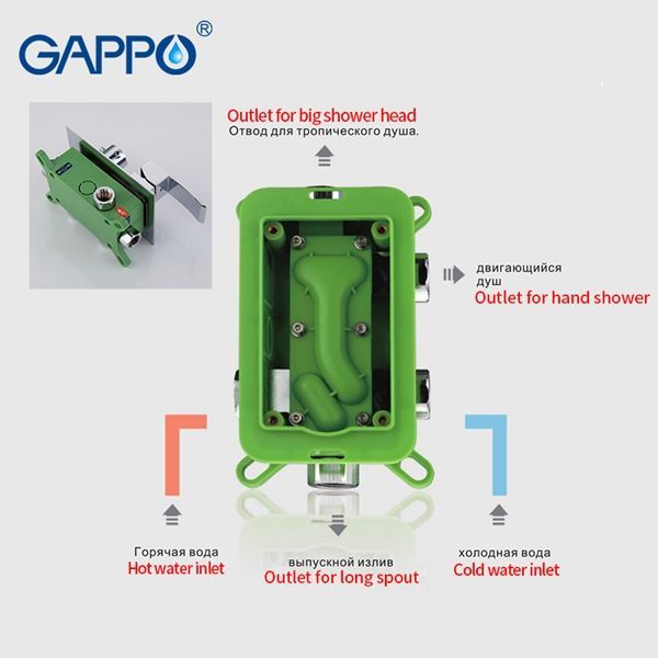 Душевой комплект Gappo G7102 - 0