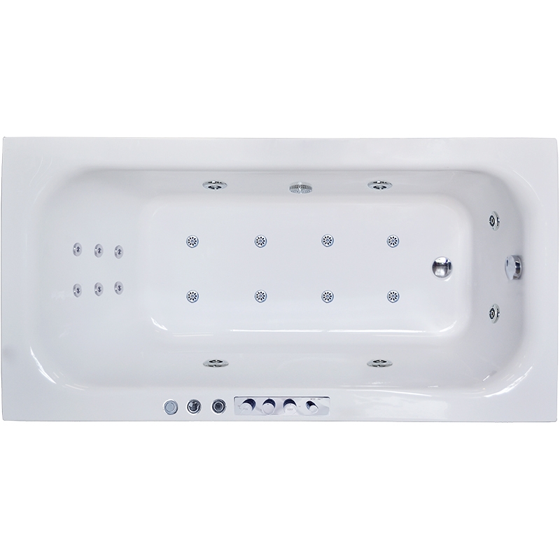 Ванна акриловая Royal Bath Accord De Luxe 180x90 с гидромассажем белый RB627100DL - 0