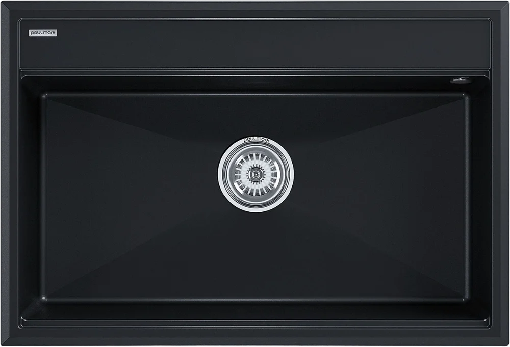 Мойка кухонная Paulmark Stepia 75 черный матовый PM117551-BLM - 0