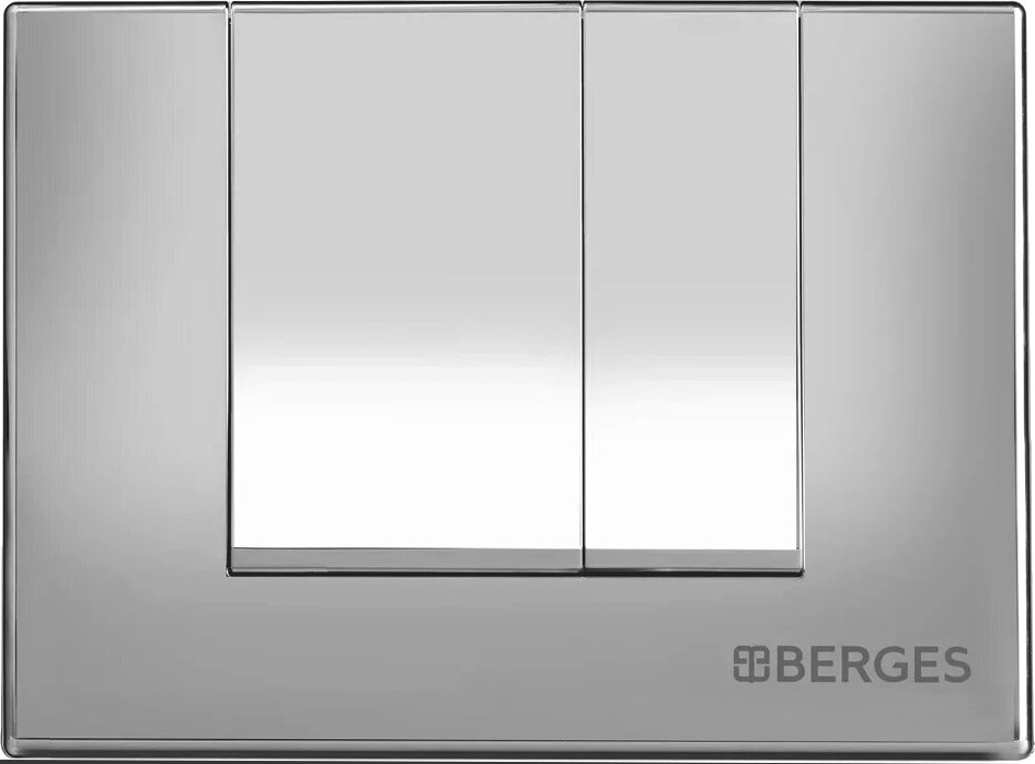 Система инсталляции для унитазов Berges Wasserhaus Novum с кнопкой смыва, матовый хром 040242 - 4