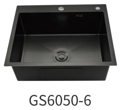 Кухонная раковина Gappo 60х50 черная GS6050-6 - 0