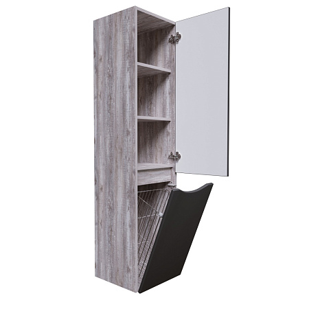 Шкаф пенал для ванной Grossman ТАЛИС бетон пайн/серый  303507 - 1