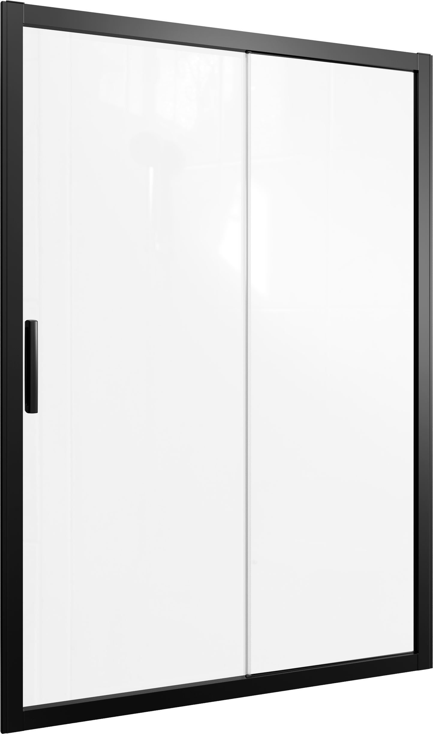 Душевая дверь в нишу STWORKI Стокгольм DE019D2160200 160 см профиль черный матовый 3GW210TTKK000 - 4