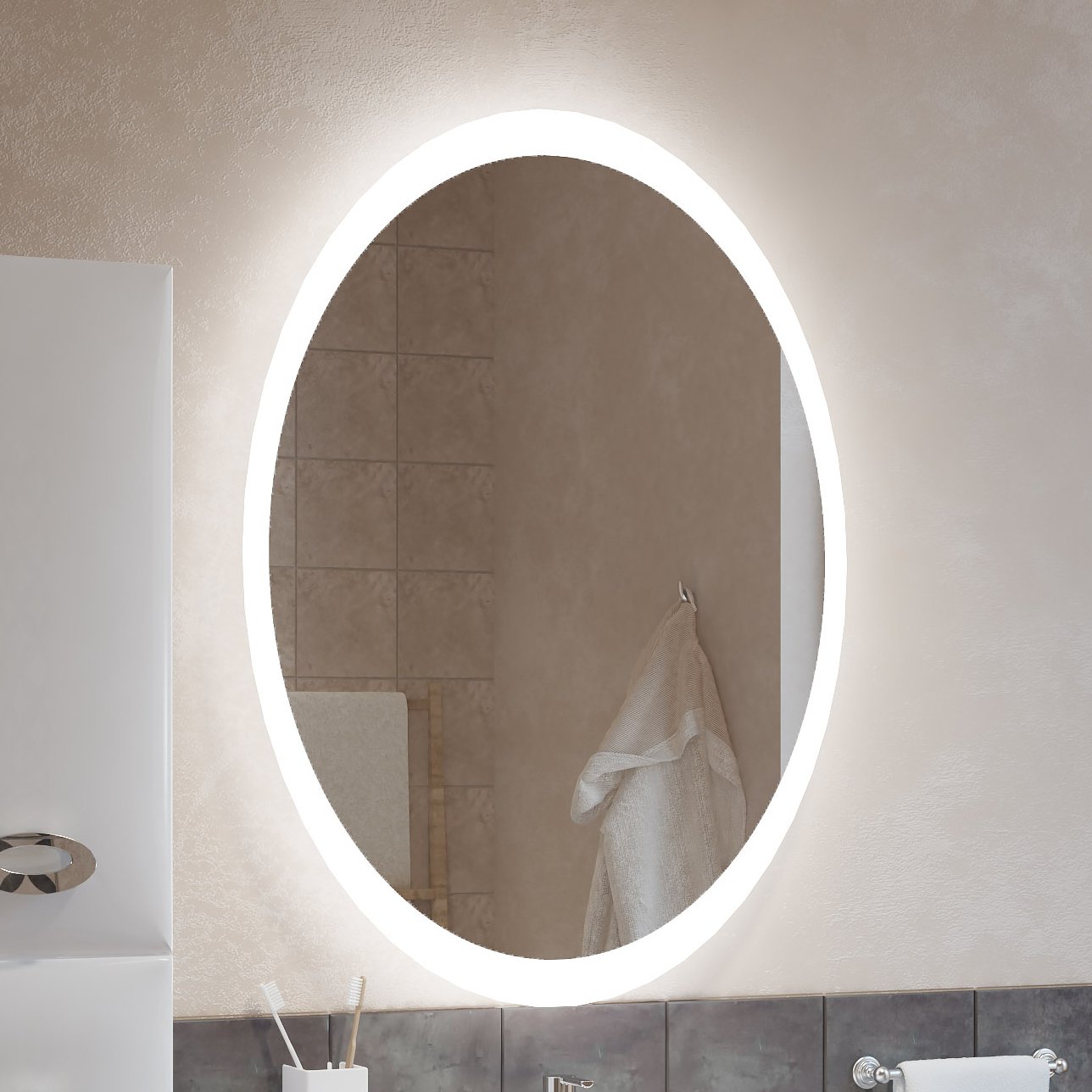 Зеркало в ванную Marka One Art 65 см (У26290) 4604613307851 - 0
