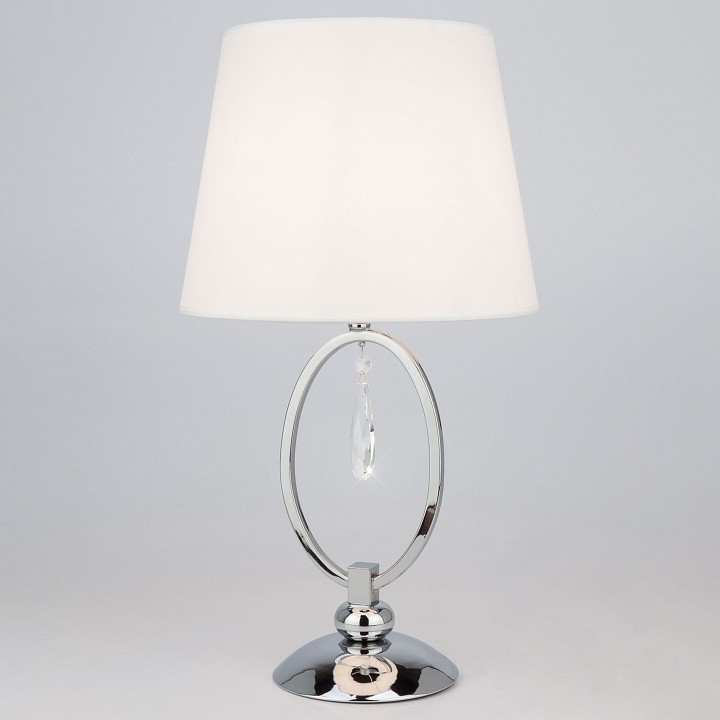 Настольная лампа декоративная Eurosvet Madera 01055/1 хром/прозрачный хрусталь Strotskis - 0