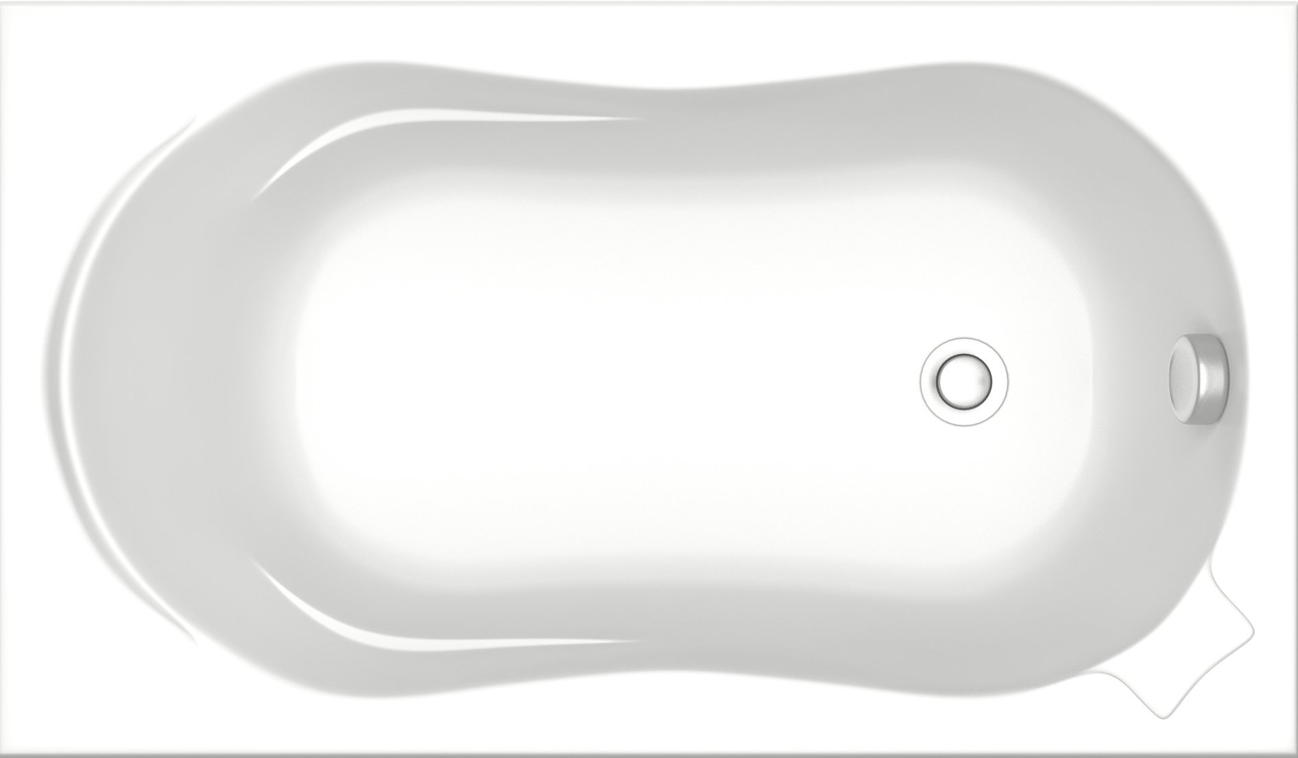 Акриловая ванна Bas Кэмерон 120 см В 00018 - 0