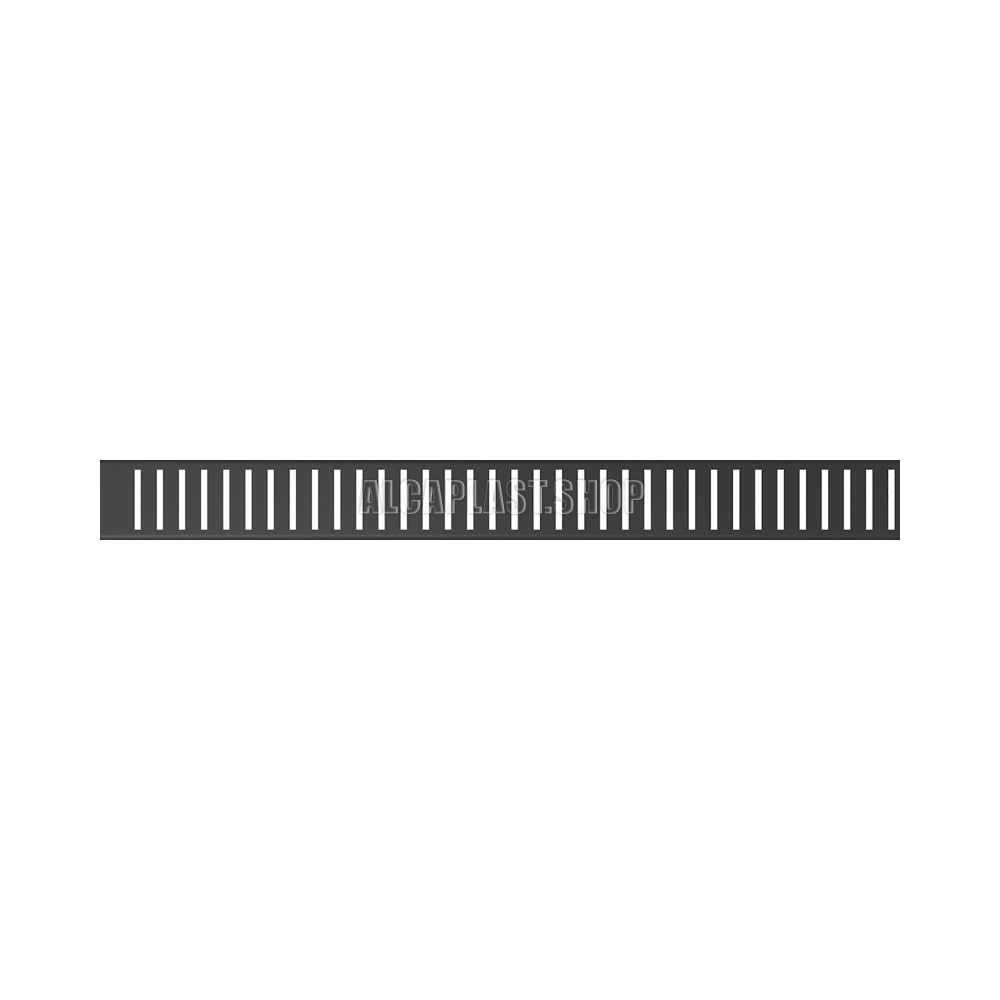 PURE-BLACK Решетка для водоотводящего желоба, черный-мат дизайн PURE, нерж. сталь, матовая, 1050 мм, PURE-1050BLACK (PURE-1 050 BLACK) - 0