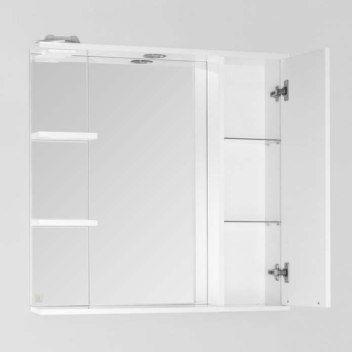 Зеркало-шкаф Style Line Жасмин 80/С белый ЛС-00000044 - 1