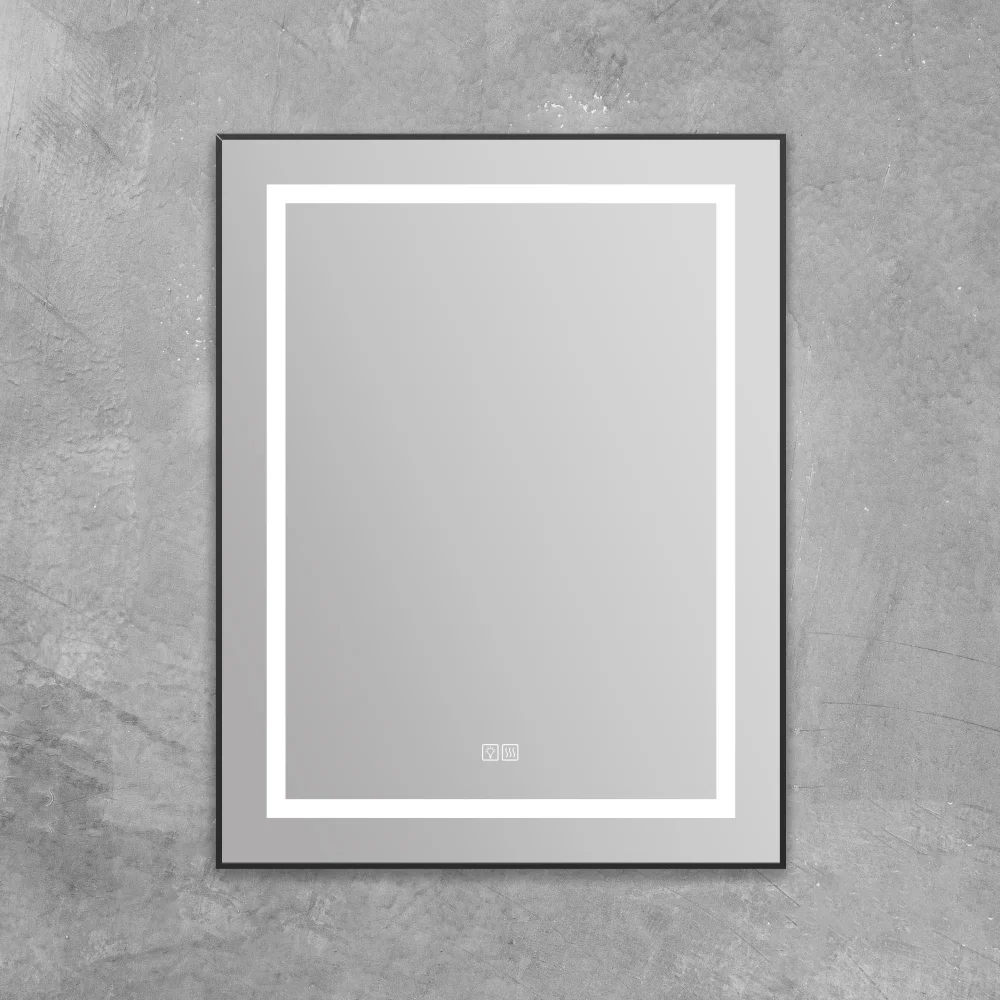  Зеркало BelBagno Kraft 68.5х88.5 с подсветкой, подогревом, черный  SPC-KRAFT-685-885-TCH-WARM-NERO - 3