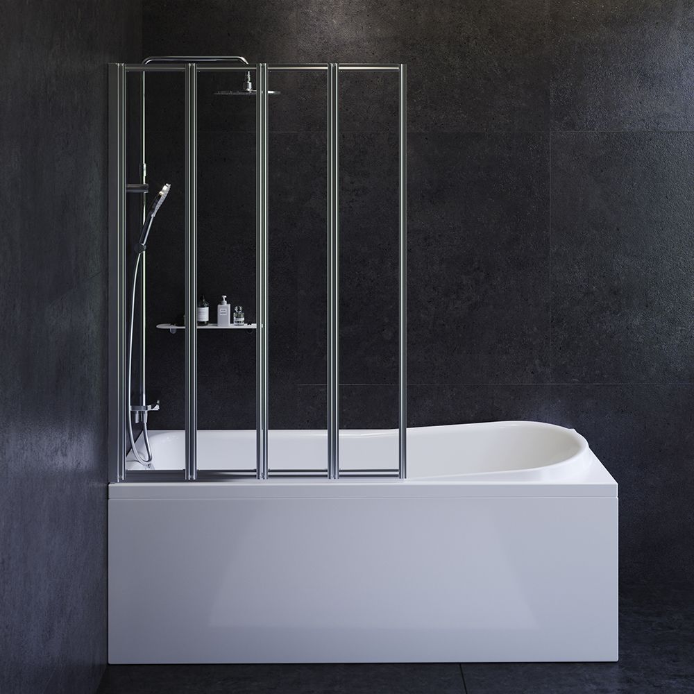 Комплект акриловой ванны со шторкой и душевой системой AM.PM Like 170x70 белая W80ASET-170AC - 1