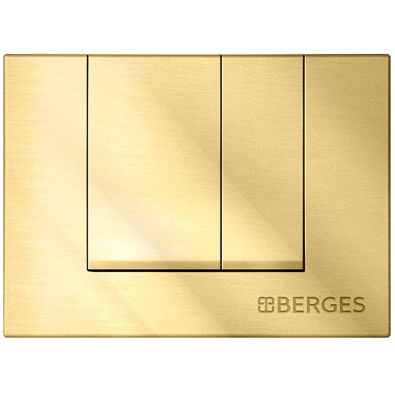 Кнопка смыва Berges Novum золото глянцевое 040049 - 0