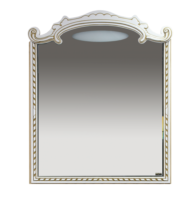 Зеркало Misty Элис 100 белое с золотом Л-Эли02100-013 - 0