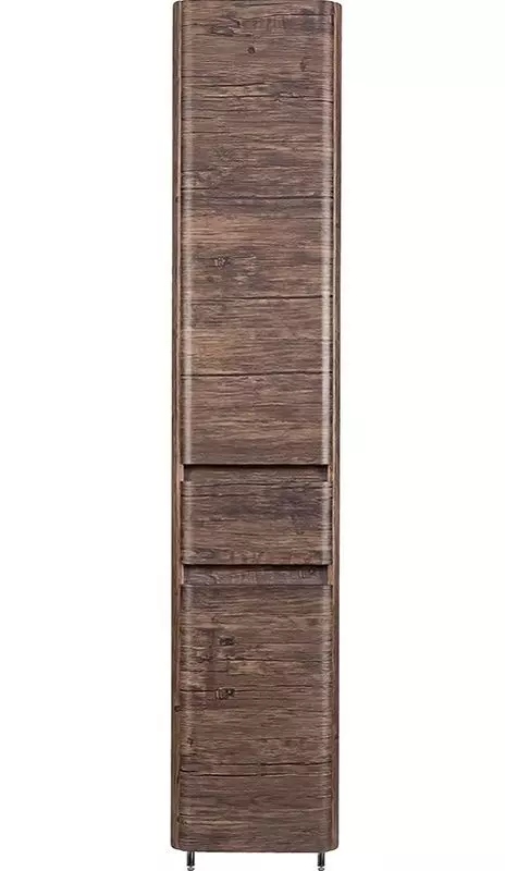 Шкаф-пенал Style Line Атлантика 35 L с бельевой корзиной темное дерево СС-00002222 - 0
