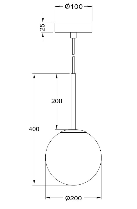 Подвесной светильник Maytoni Basic form MOD321PL-01G3 - 4