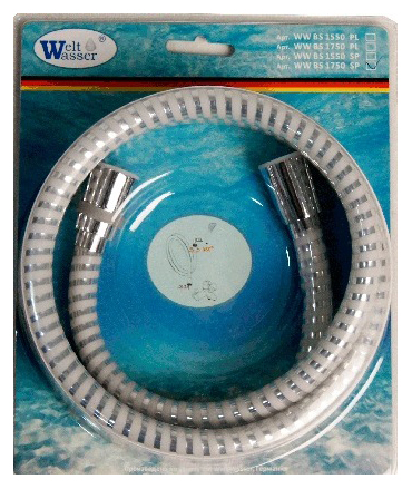 Душевой шланг WeltWasser WW BS 1750 SP серебристо - белый  10000001961 - 0