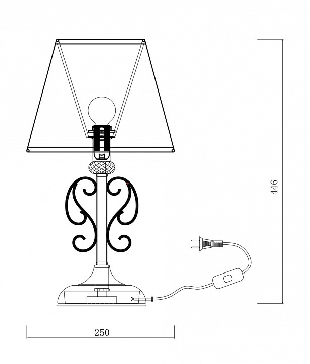 Настольная лампа Freya Driana FR2405-TL-01-BS - 6
