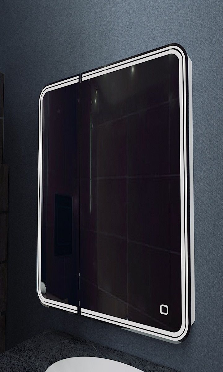 Зеркало-шкаф с подсветкой, правый ART&MAX VERONA  AM-Ver-700-800-2D-R-DS-F - 0