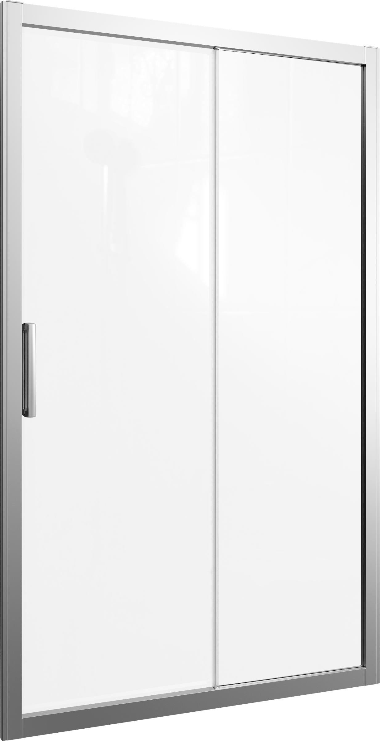 Душевая дверь в нишу STWORKI Стокгольм DE019D2120200 120 см профиль хром матовый, раздвижная, прозрачное стекло 3GW010TTKK000 - 3
