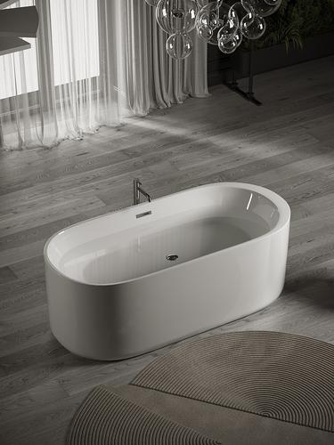 Акриловая ванна Ceramica Nova Fiori 170х80 белая FB04 - 3