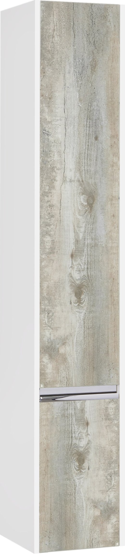 Шкаф-пенал Aquaton Капри 30 R белый-светлое дерево 1A230503KPDAR - 0