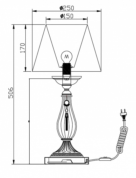 Настольная лампа Maytoni Demitas RC024-TL-01-R - 1