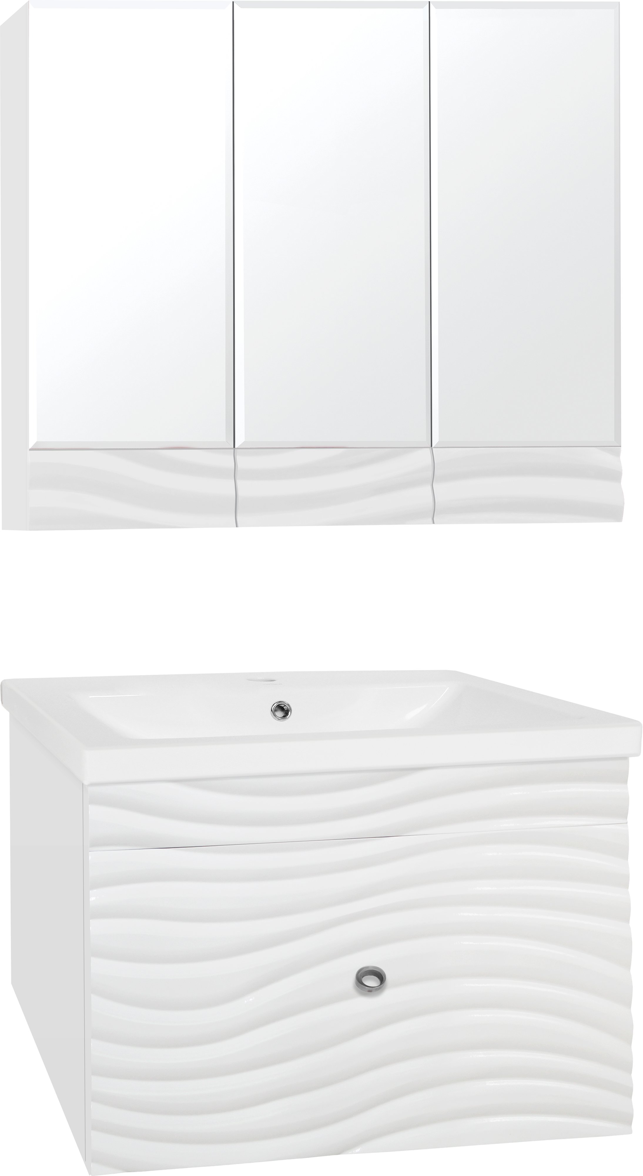 Мебель для ванной Style Line Вероника 80 Люкс Plus, белая - 0
